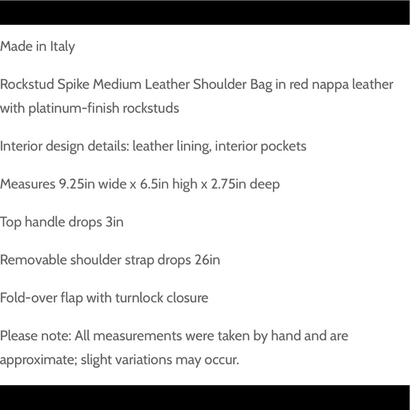 AUTHENTIC Valentino spiked leather bag - Picture 4 of 4